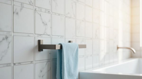 Optimisez votre espace avec un porte-serviette salle de bain sans percer