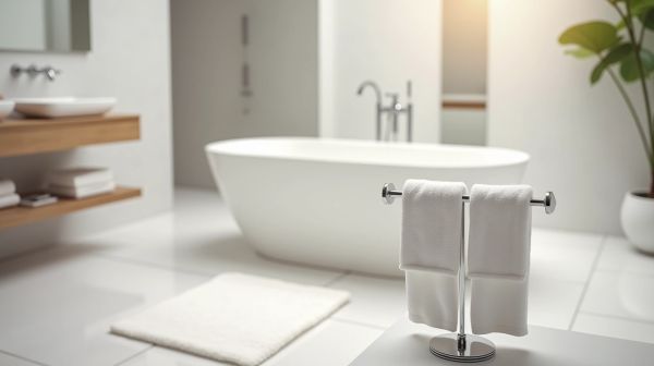 Transformez votre salle de bain : porte-serviette sans trous
